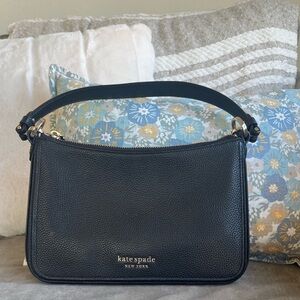 Kate Spade Black Textured Shoulder Bag